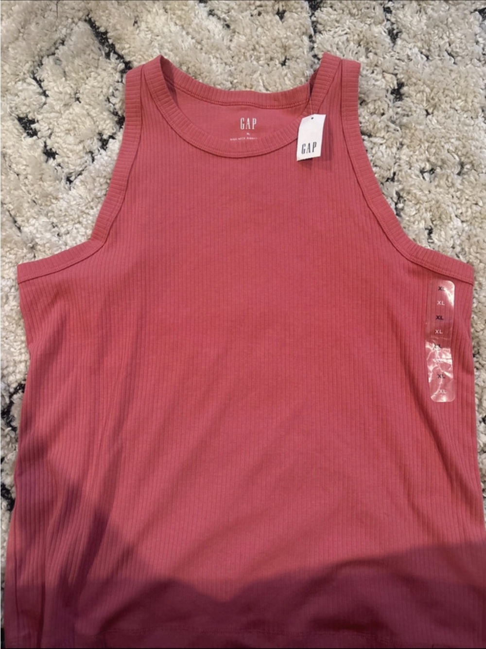GAP Ribbed Tank Top - Mauve Pink